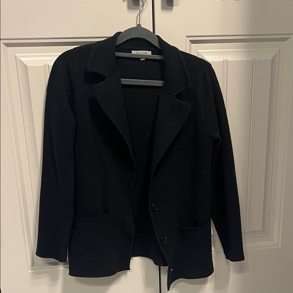 Skies Are Blue Black Women's Blazer